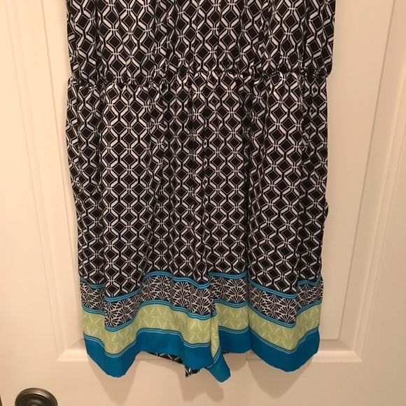 Laundry by Shelli Segal romper black/white/blue - Picture 4 of 6